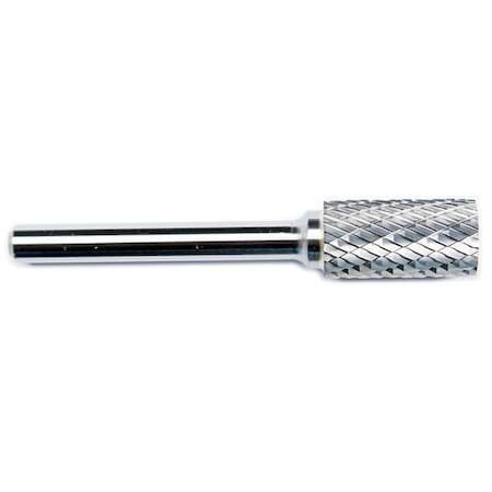 Carbide Bur, Cylindrical Flat End, 1/2
