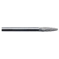 Carbide Bur, Round Nose Tree, 1/4