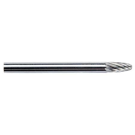 Carbide Bur, Pointed Cone, 1/8