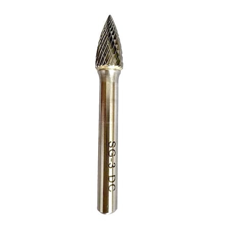Carbide Bur, Pointed Tree, 3/8