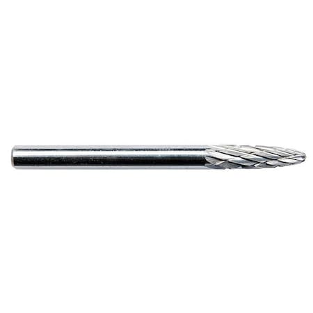 Carbide Bur, Round Nose Tree, 1/4