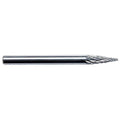 Carbide Bur, Pointed Cone, 1/4