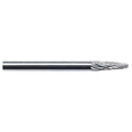 Carbide Bur, Taper Radius End, 1/4