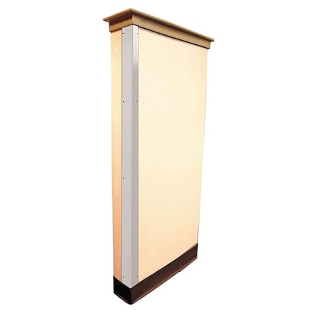 Corner Guard, Flame Retardant, White, 1-1/2"W X 96"H