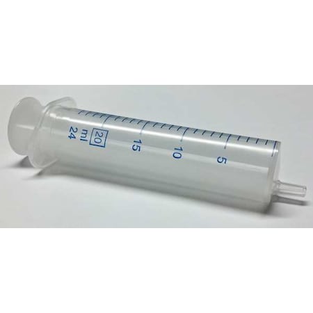 Plastic Syringe, Luer Slip, 20 mL, PK100