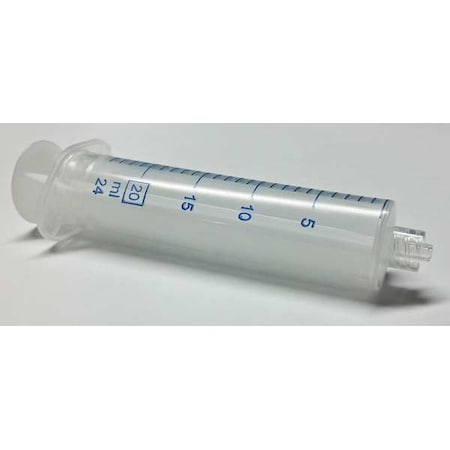Plastic Syringe, Luer Lock, 20 mL, PK100