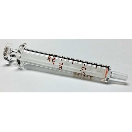 Reusable Glass Syringe, Glass Luer, 1 mL