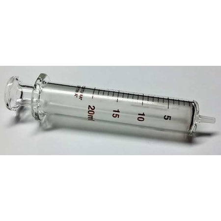 Reusable Glass Syringe, Glass Luer, 20 mL