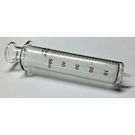 Reusable Glass Syringe, Glass Luer, 50 mL