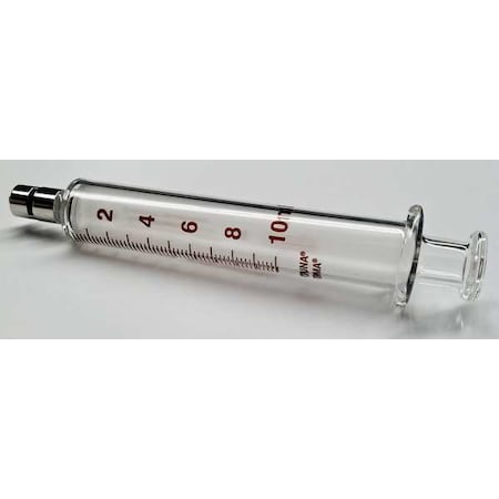 Glass Syringe, Metal Luer Lock, 10 mL