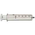 Glass Syringe, Metal Luer Lock, 100 mL