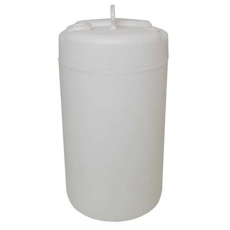 Closed Head Transport Drum, Polyethylene, 15 gal, Unlined, White