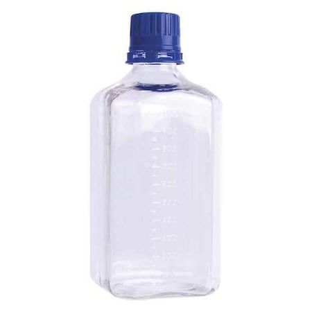 Bottle, PETG, 1000mL, Square, PK12
