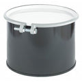 Open Head Transport Drum, Steel, 5 gal, Unlined, Black