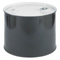 Closed Head Transport Drum, Steel, 5 gal, Unlined, Black