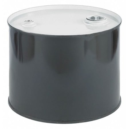 Closed Head Transport Drum, Steel, 5 gal, Unlined, Black