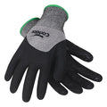 Coated Gloves, Nitrile, Foam Coating with Dots on Palm, 3/4 Double Dipped, 4 Abrasion Level, 1 PR