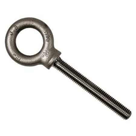 Eye Bolt With Shoulder, 1/2"-13, 4 in Shank, 1-3/16 in ID, 316 Stainless Steel, Plain