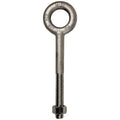 Eye Bolt Without Shoulder, 3/4"-10, 12 in Shank, 1-1/2 in ID, 316 Stainless Steel, Plain