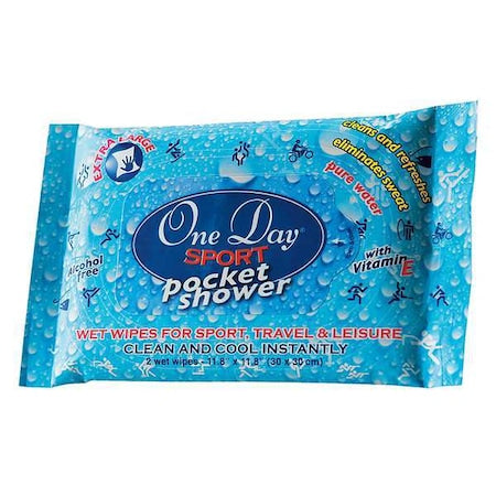 Hand Cleansing Wipes, 11-13/16" x 11-13/16", 2 Wipes