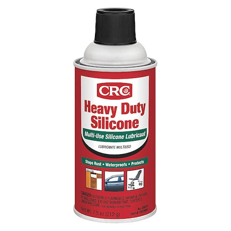 General Purpose Lubricant, 7.5 oz, Aerosol Can, Silicone, Colorless