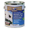 Exterior Paint, Flat, Water Base, Light Gray, 1 gal