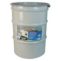 Exterior Paint, Flat, Water Base, Medium Gray, 55 gal