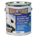 Exterior Paint, Flat, Water Base, White, 1 gal