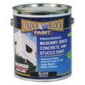 Exterior Paint, Flat, Water Base, Black, 1 gal