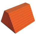 Wheel Chock, Urethane, W 9-1/4 In, H 6 In