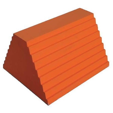 Wheel Chock, Urethane, W 9-1/4 In, H 6 In