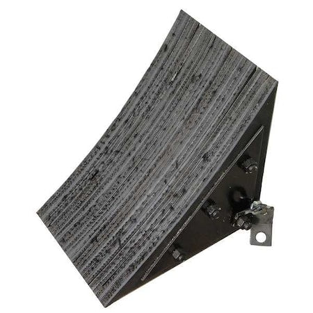 Wheel Chock, Rubber, W 11-1/8 In, H 13-3/4