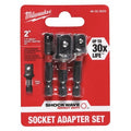 SHOCKWAVE Impact Hex Shank Socket Adapter Set, 1/4 in Drive, 3-Piece