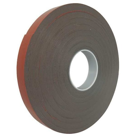 Double-Sided Foam Tape, 1 in W, 36 yd L, 1/16 in, Acrylic Foam, Double-Sided