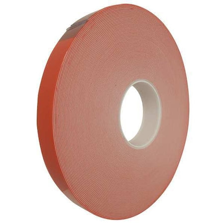 Double-Sided Foam Tape, 3/4 in W, 36 yd L, 1/32 in, Acrylic Foam, Double-Sided
