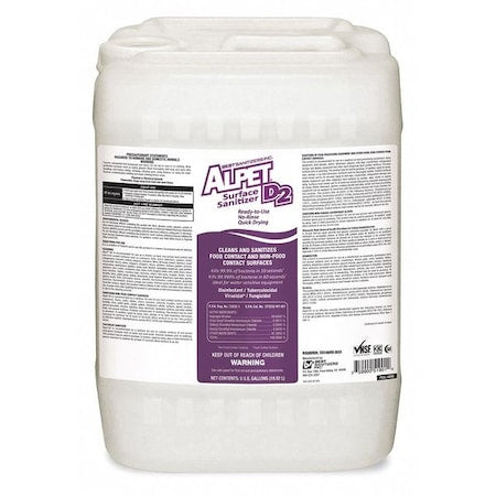 Cleaner, Disinfectant and Sanitizer, 5 gal. Pail, Alcohol