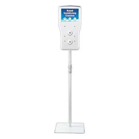Hand Sanitizer Floor Stand, 1250mL, White