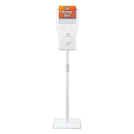 Hand Sanitizer Floor Stand, 1250mL, White
