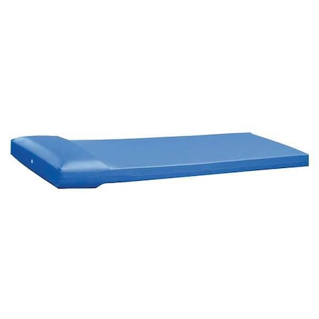 Mattress,75inL x 30inW x 4-1/2inH,Blue
