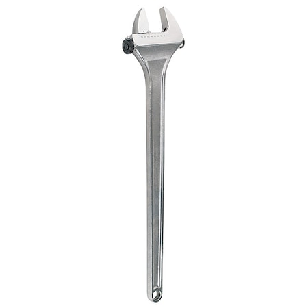 Adj. Wrench, Steel, Chrome Vanadium, 30"