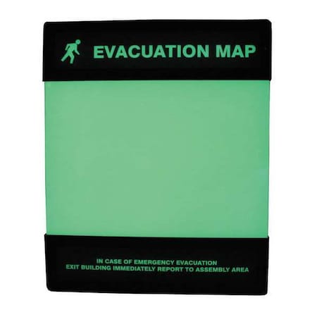 Evacuation Map Holder, 8-1/2 in. x 11 in.