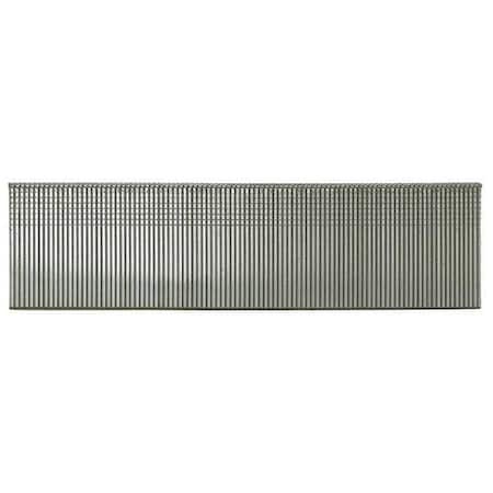 Collated Finishing Nail, 5/8 in L, 18 ga, Galvanized, Brad Head, Straight, 5000 PK