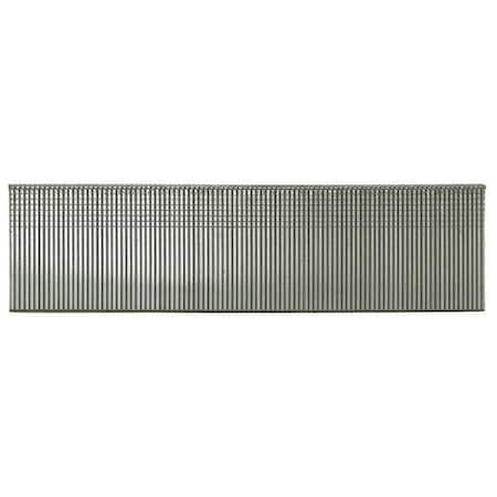 Collated Finishing Nail, 1 in L, 18 ga, Galvanized, Brad Head, Straight, 5000 PK