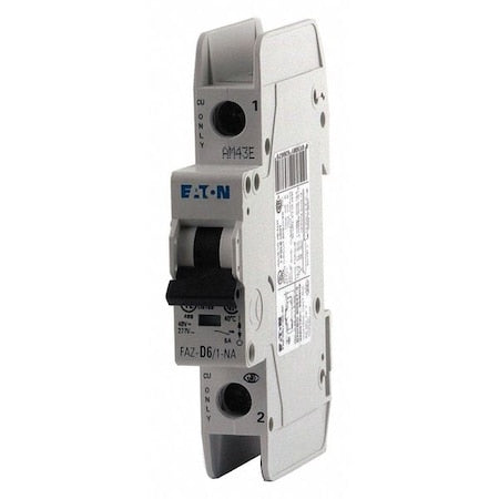 IEC Miniature Circuit Breaker, FAZ-NA Series, 15A, 1 Pole, 277/480V AC, 14kA at 277/480V AC