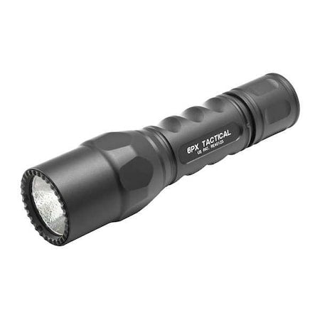 Black LED Handheld Flashlight, Lithium-Ion 123A, 600lm