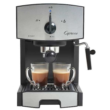 Black, Silver Dual 42 oz Espresso Machine