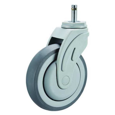 Swivel Stem Caster, TPR, 4 in., 275 lb.