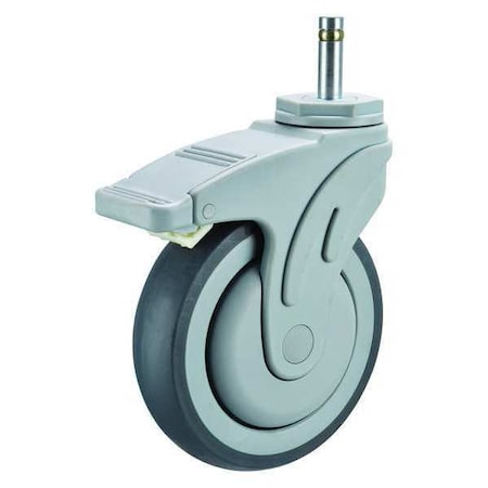 Swivel Stem Cstr w/Totl Lock, 4 in, 275 lb