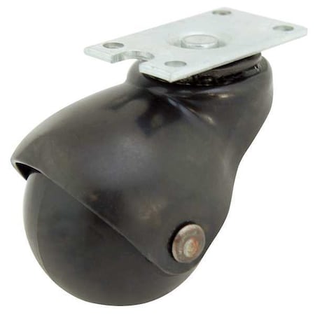 Swivel Plt Cstr, Polypropylene, 2 in, 75 lb