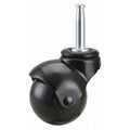 Swivel Stem Caster, Polypropylene, 2 in, 75 lb.